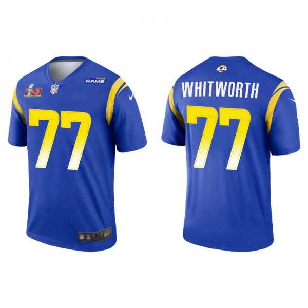 Men's Los Angeles Rams Andrew Whitworth Royal Supe...
