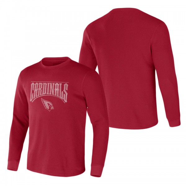 Men's Arizona Cardinals NFL x Darius Rucker Collection by Fanatics Cardinal Long Sleeve Thermal T-Shirt