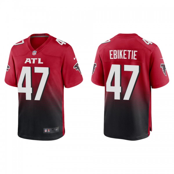 Men's Atlanta Falcons Arnold Ebiketie Red Game Jer...