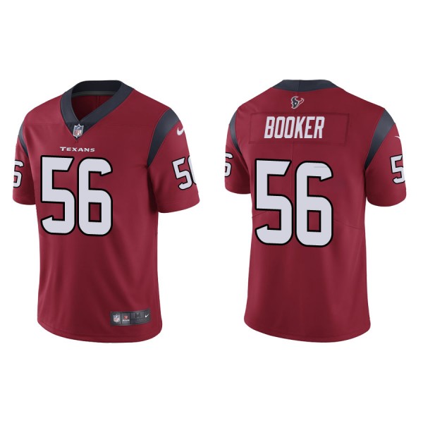 Booker Texans Red Vapor Limited Jersey