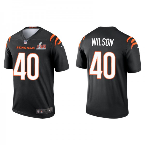 Men's Cincinnati Bengals Brandon Wilson Black Super Bowl LVI Legend Jersey