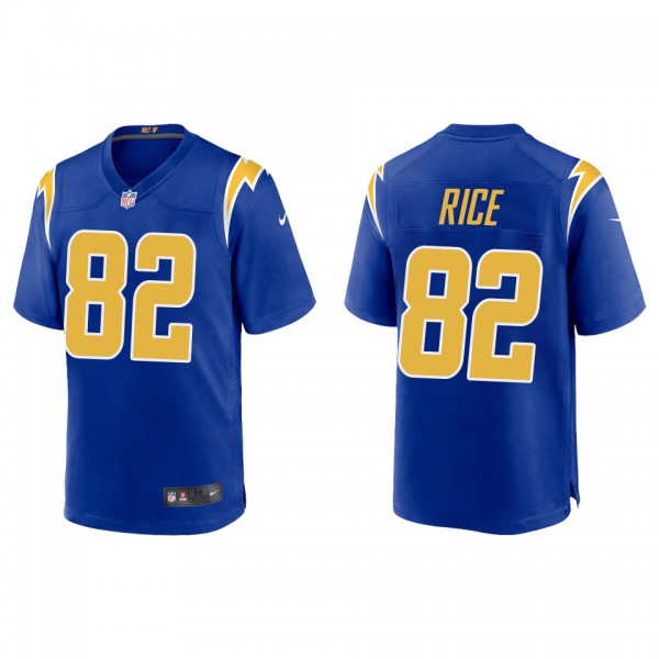 Men's Brenden Rice Los Angeles Chargers Royal Alte...