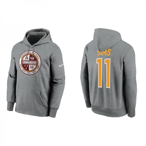 Men's Washington Commanders Cam Sims Charcoal Ther...