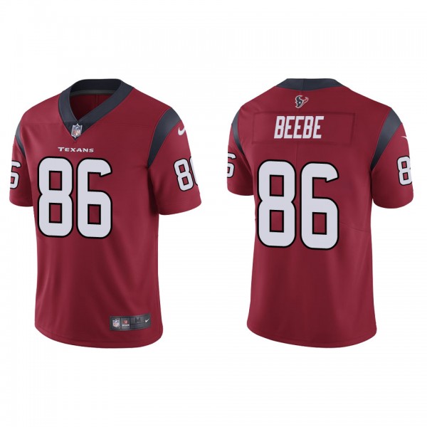 Men's Houston Texans Chad Beebe Red Vapor Limited ...