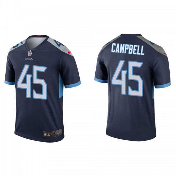 Men's Tennessee Titans Chance Campbell Navy Legend...