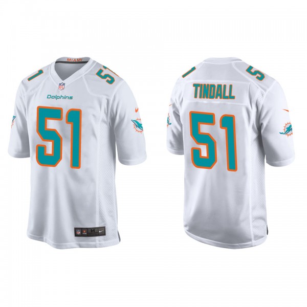 Men's Miami Dolphins Channing Tindall White 2022 N...