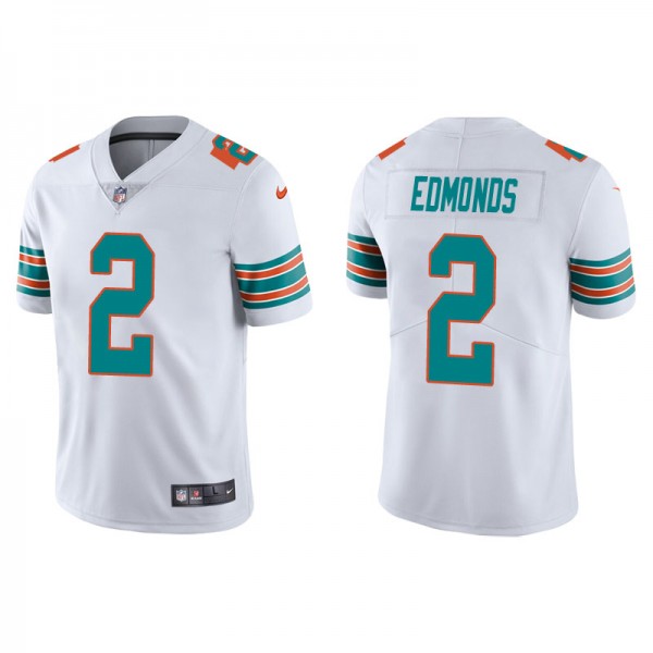 Men's Miami Dolphins Chase Edmonds White Alternate Vapor Limited Jersey
