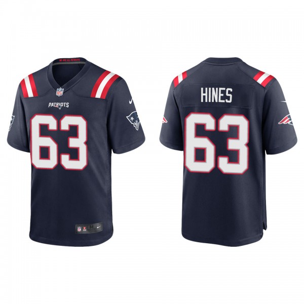 Men's New England Patriots Chasen Hines Navy Game ...