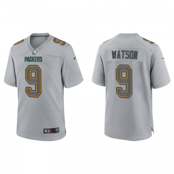 Men's Christian Watson Green Bay Packers Gray Atmosphere Fashion Game Jersey