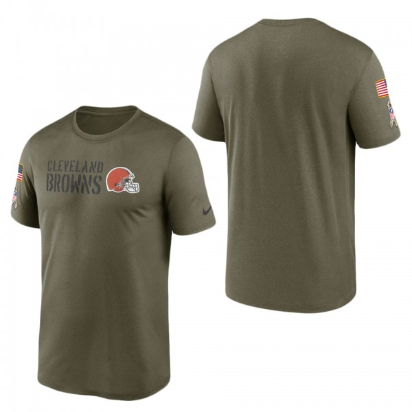 Men's Cleveland Browns Olive 2022 Salute to Servic...