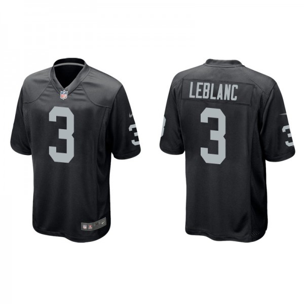 Men's Las Vegas Raiders Cre'Von LeBlanc Black Game Jersey
