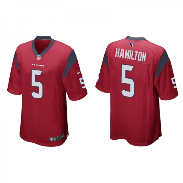 Men's Houston Texans DaeSean Hamilton Red Game Jer...