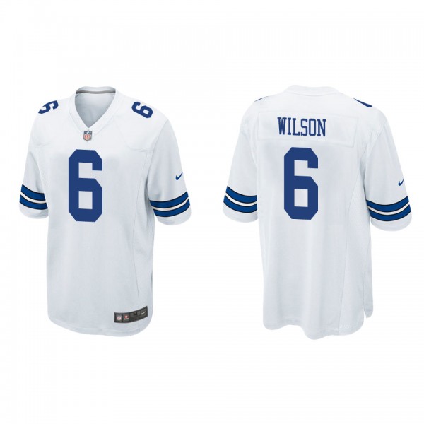 Men's Dallas Cowboys Donovan Wilson White Game Jer...
