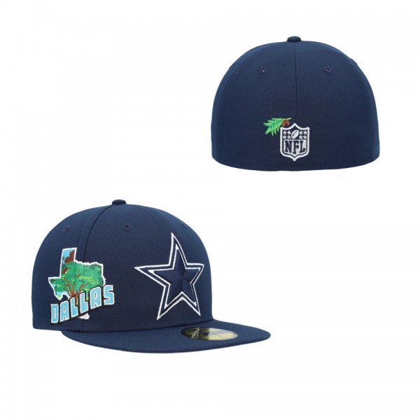 Men's Dallas Cowboys Navy Stateview 59FIFTY Fitted...