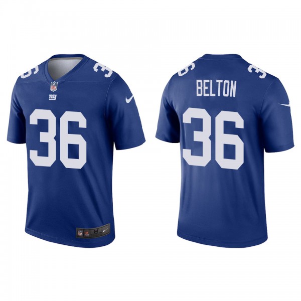 Men's New York Giants Dane Belton Royal 2022 NFL D...