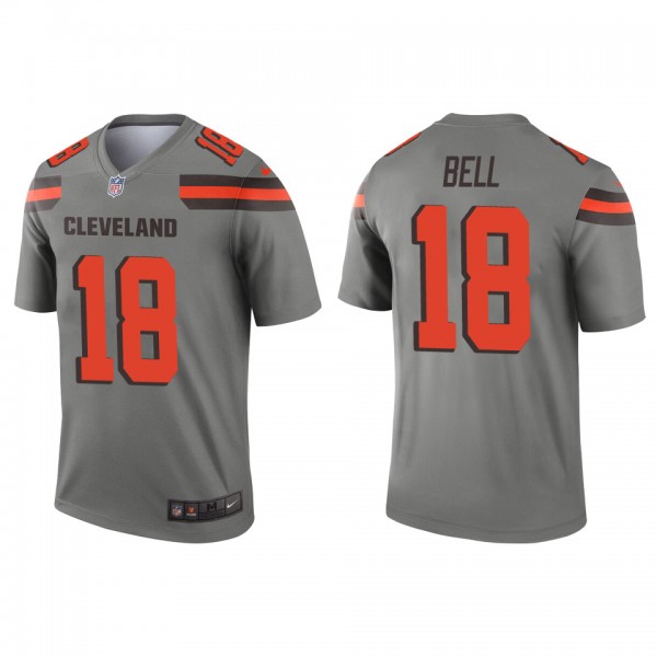 Men's Cleveland Browns David Bell Gray 2022 NFL Dr...