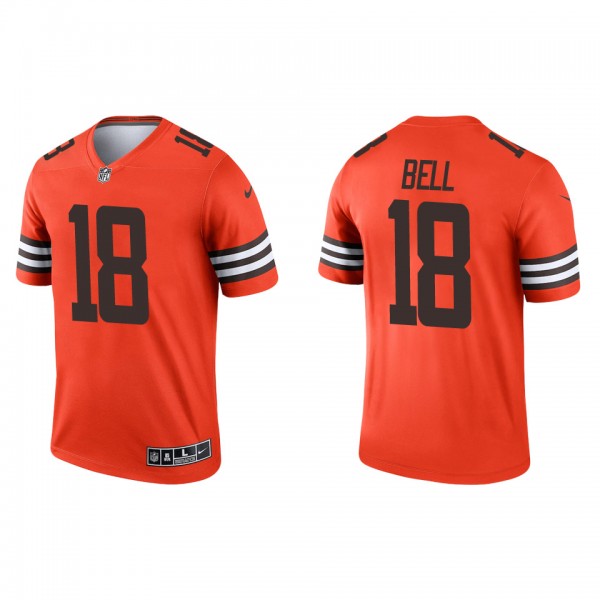 Men's Cleveland Browns David Bell Orange 2022 NFL ...