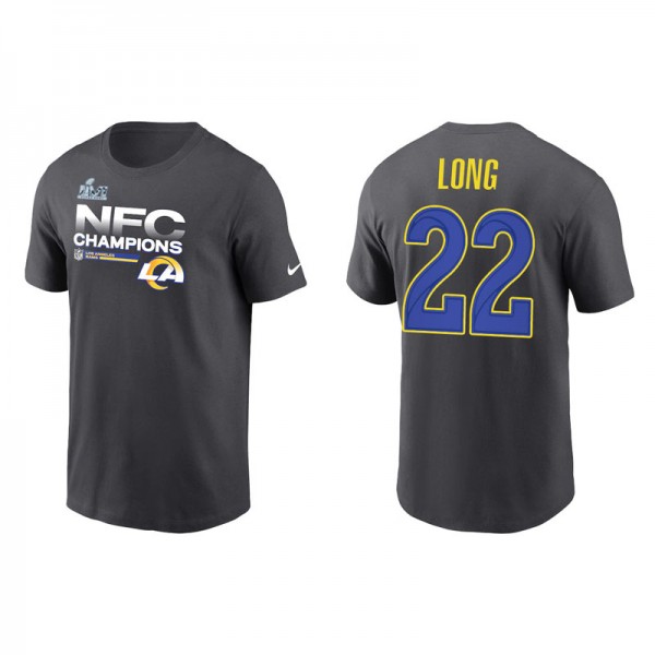Men's Los Angeles Rams David Long Anthracite 2021 ...