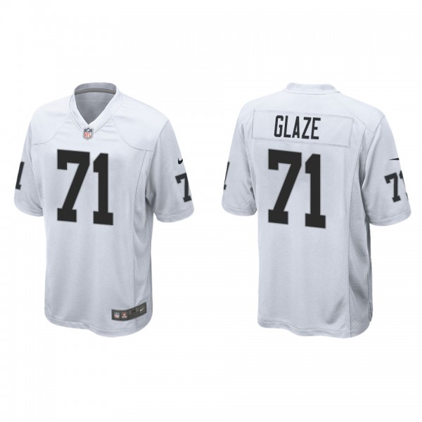 Men's Delmar Glaze Las Vegas Raiders White Game Je...