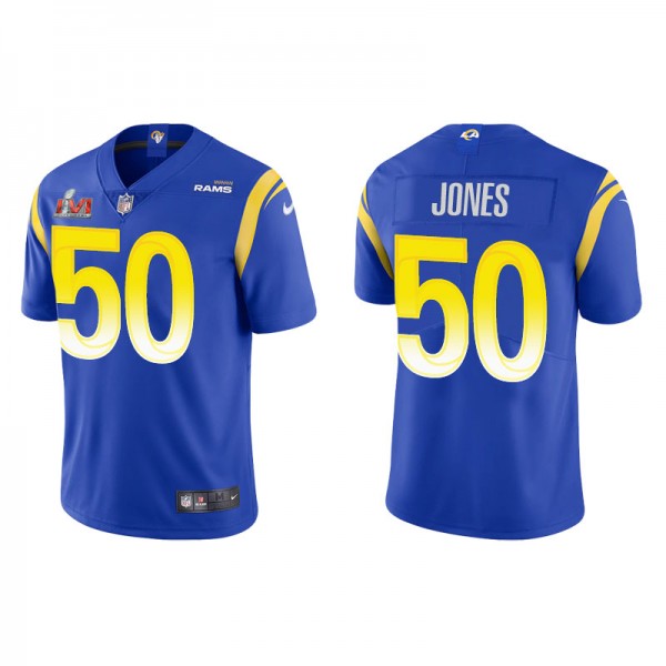 Men's Los Angeles Rams Ernest Jones Royal Super Bo...