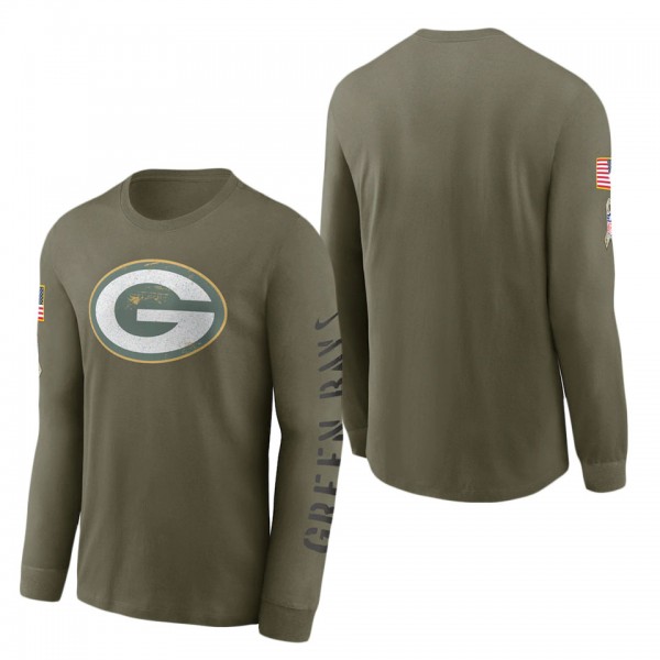 Men's Green Bay Packers Olive 2022 Salute To Servi...