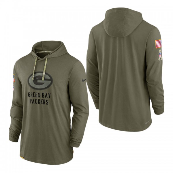 Men's Green Bay Packers Olive 2022 Salute to Servi...