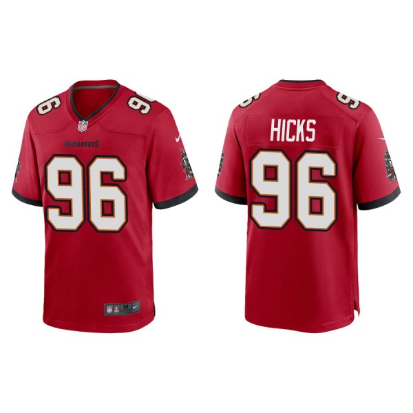 Hicks Buccaneers Red Game Jersey