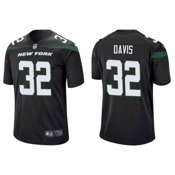 Men's Isaiah Davis New York Jets Black Game Jersey