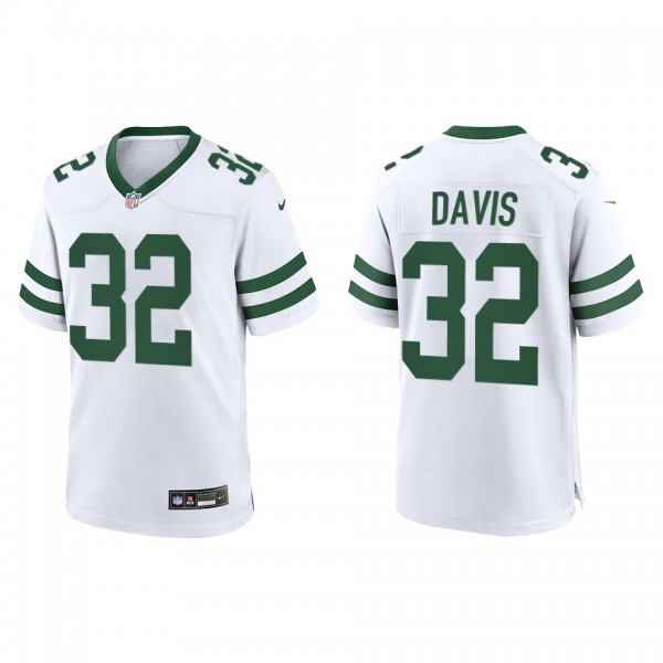 Men's Isaiah Davis New York Jets White Legacy Game...