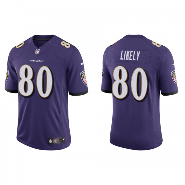 Men's Baltimore Ravens Isaiah Likely Purple Vapor Limited Jersey