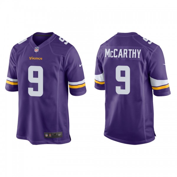 Men's J.J. McCarthy Minnesota Vikings Purple Game ...