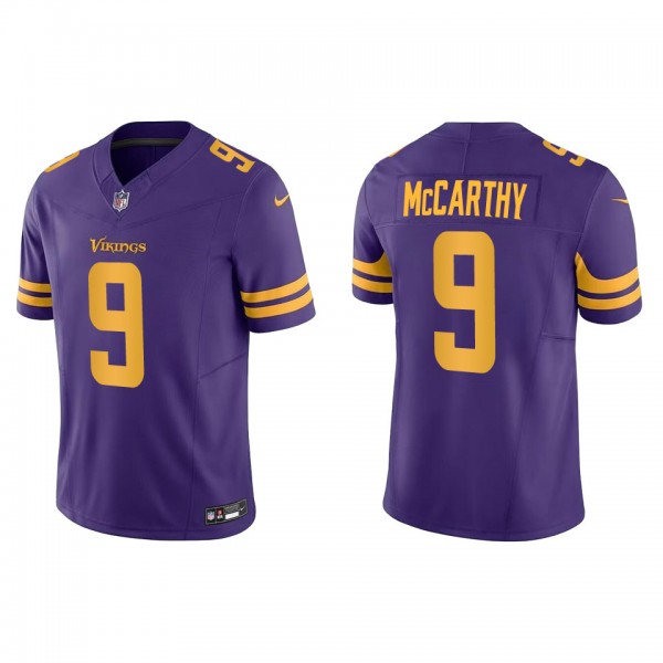 Men's J.J. McCarthy Minnesota Vikings Purple Vapor...