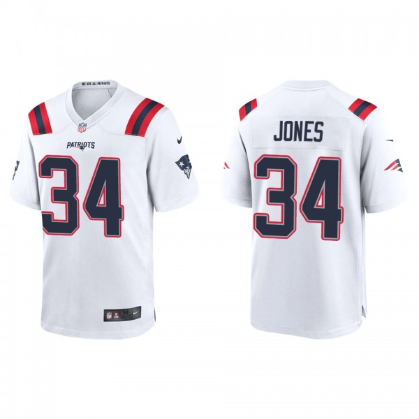 Men's New England Patriots Jack Jones White Game J...