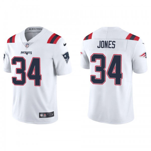 Men's New England Patriots Jack Jones White Vapor Limited Jersey