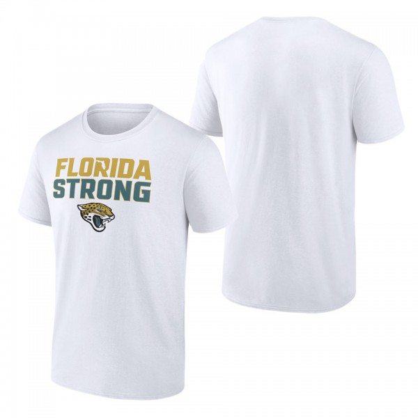 Men's Jacksonville Jaguars White Florida Strong T-Shirt