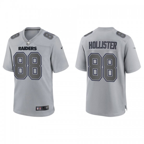 Men's Jacob Hollister Las Vegas Raiders Gray Atmosphere Fashion Game Jersey