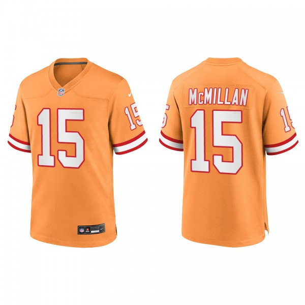 Men's Jalen McMillan Tampa Bay Buccaneers Orange Throwback Game Jersey