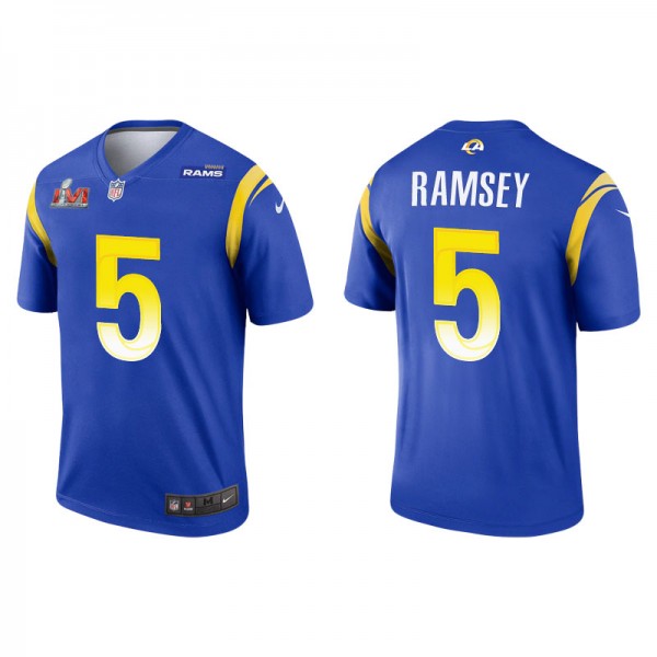 Men's Los Angeles Rams Jalen Ramsey Royal Super Bo...
