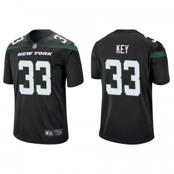 Men's Jaylen Key New York Jets Black Game Jersey
