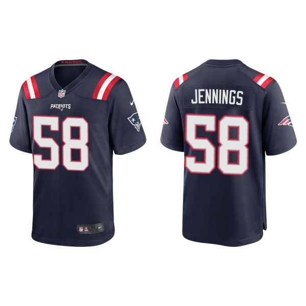 Jennings Patriots Navy Game Jersey