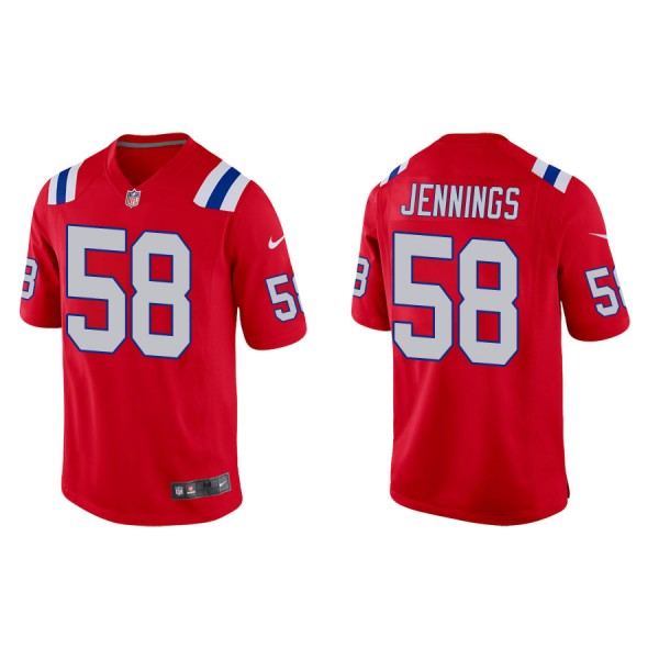 Jennings Patriots Red Alternate Game Jersey