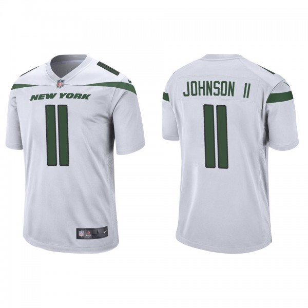 Men's New York Jets Jermaine Johnson II White 2022 NFL Draft Game Jersey