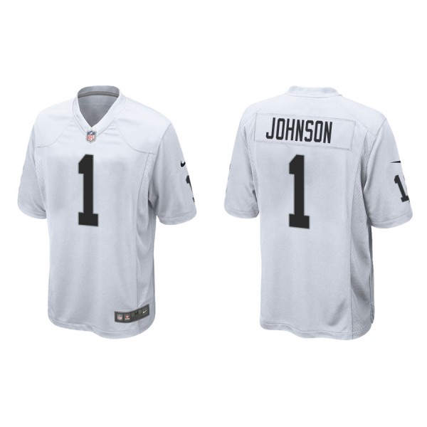 Johnson Raiders White Game Jersey