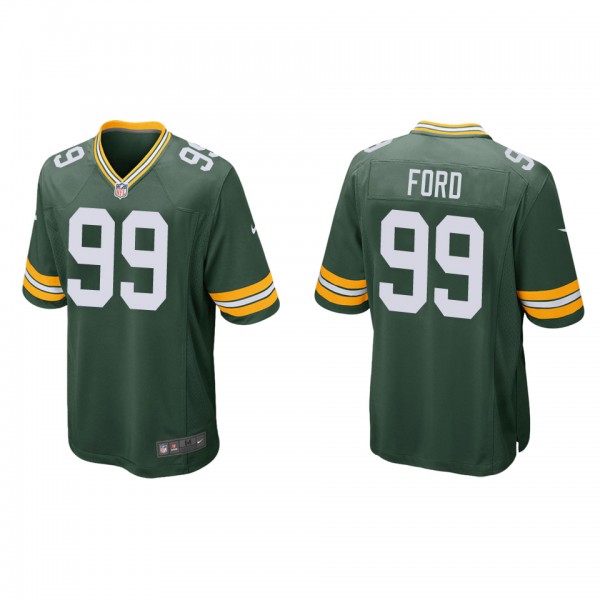 Men's Green Bay Packers Jonathan Ford Green Game Jersey