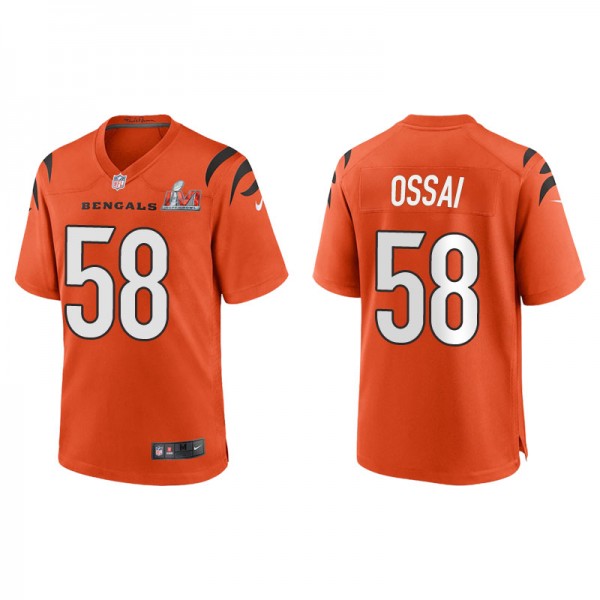 Men's Cincinnati Bengals Joseph Ossai Orange Super...
