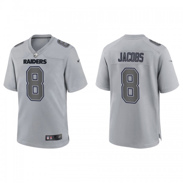 Men's Josh Jacobs Las Vegas Raiders Gray Atmospher...