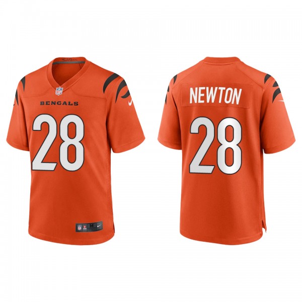 Men's Josh Newton Cincinnati Bengals Orange Game J...