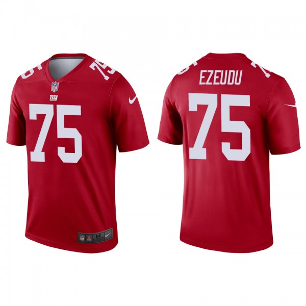 Men's New York Giants Joshua Ezeudu Red 2022 NFL D...