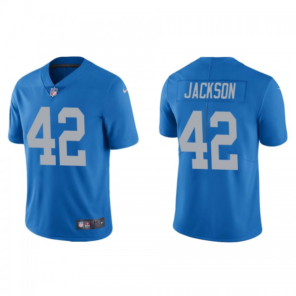Men's Detroit Lions Justin Jackson Blue Vapor Limi...