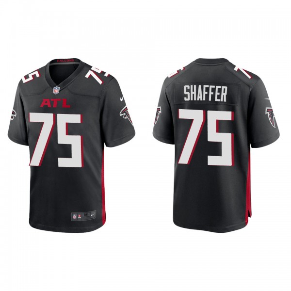 Men's Atlanta Falcons Justin Shaffer Black 2022 NF...